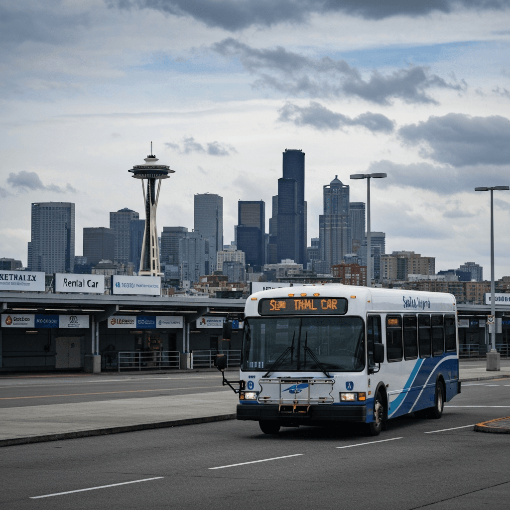 Fastest Way to Rental Car Counters from SeaTac Terminal