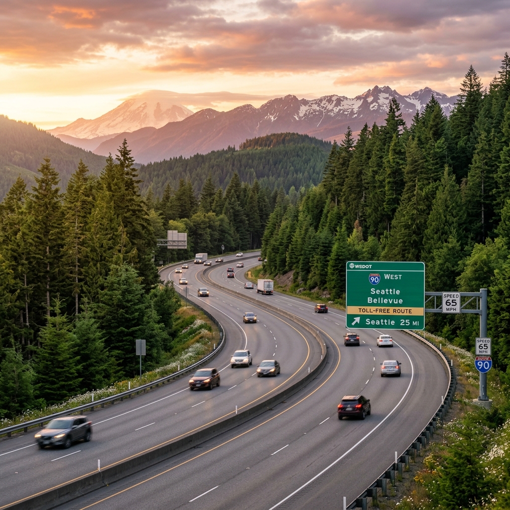 Navigating Without a Toll Pass: Toll-Free Routes from SeaTac to Bellevue, Tacoma, and Redmond